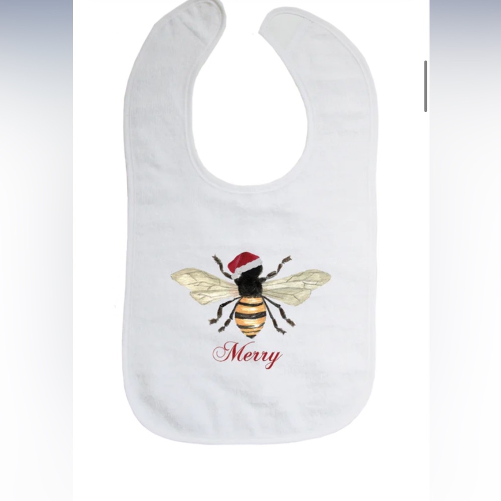 Baby bib.  Be Merry
